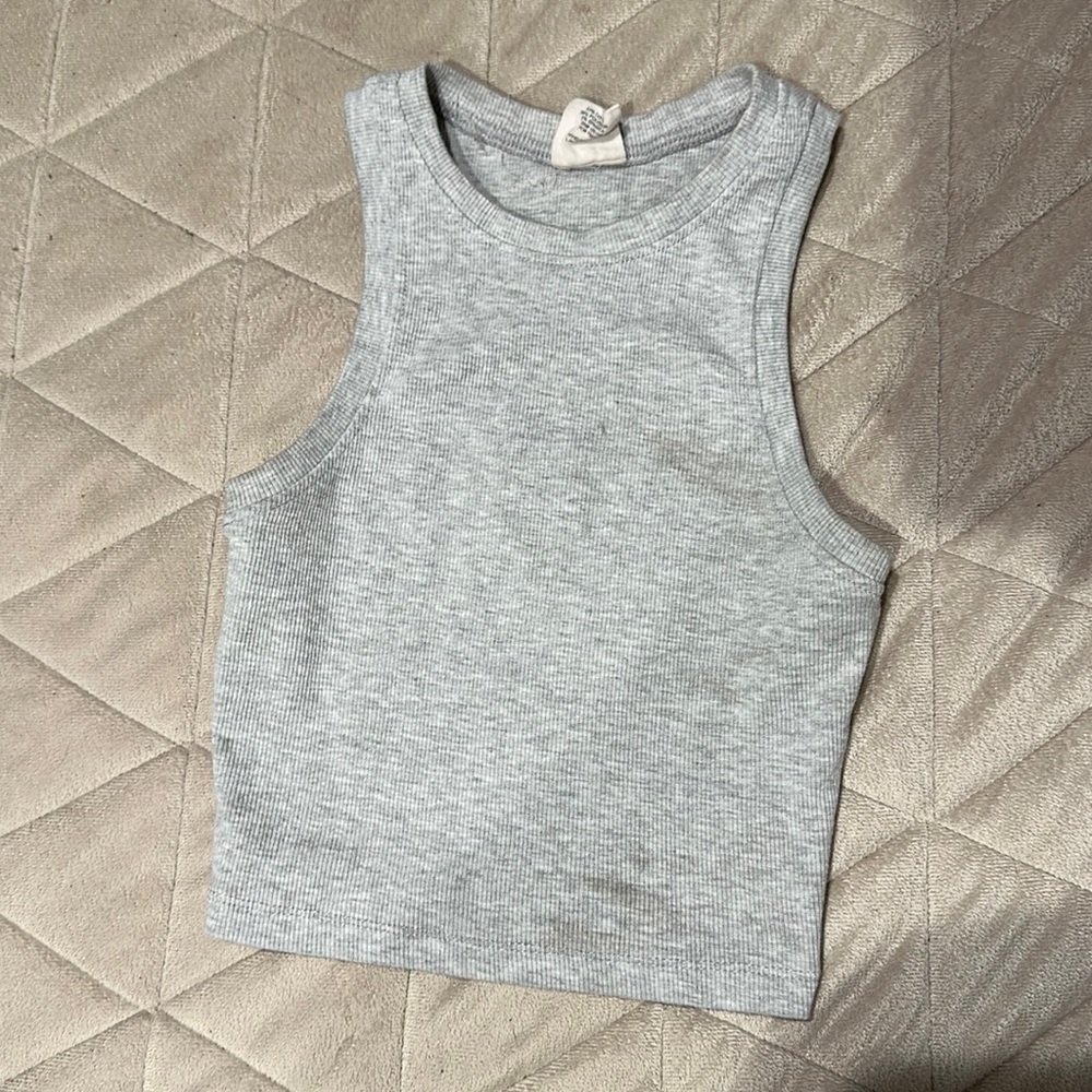 Grey summery crop top